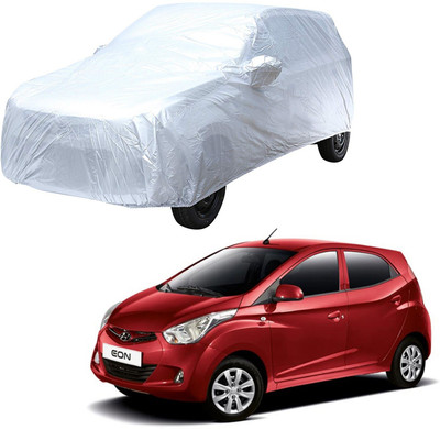 AutoRetail Car Cover For Hyundai Eon (With Mirror Pockets)(Silver)