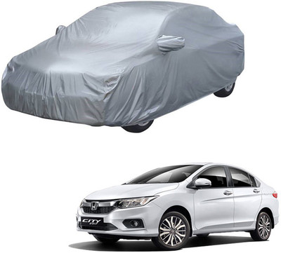 AutoRetail Car Cover For Honda City ZX (With Mirror Pockets)(Silver)