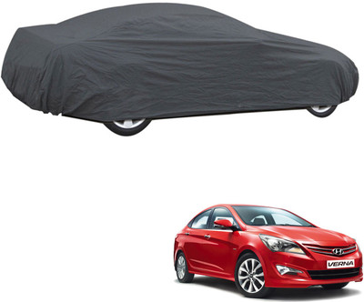 AutoRetail Car Cover For Hyundai Verna (Without Mirror Pockets)(Grey)