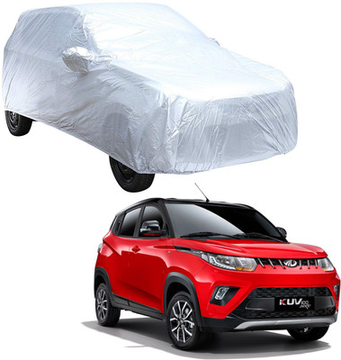 AutoRetail Car Cover For Mahindra KUV100 (With Mirror Pockets)(Silver)