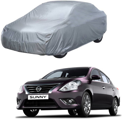 AutoRetail Car Cover For Nissan Sunny (Without Mirror Pockets)(Silver)