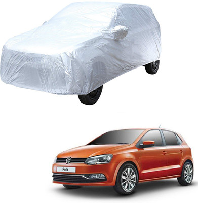 AutoRetail Car Cover For Volkswagen Polo (With Mirror Pockets)(Silver)