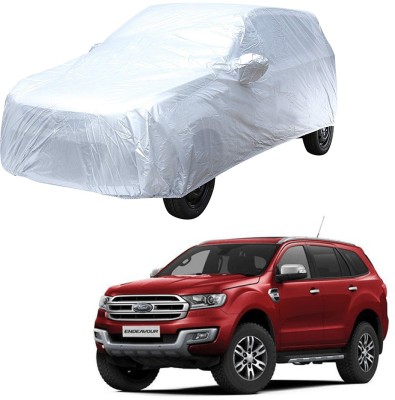 AutoRetail Car Cover For Ford Endeavour (With Mirror Pockets)(Silver)