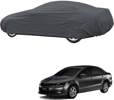 AutoRetail Car Cover For Skoda Rapid (Without Mirror Pockets)(Grey)