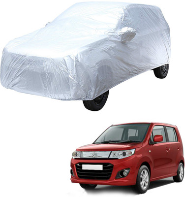 AutoRetail Car Cover For Maruti Suzuki WagonR Stingray (With Mirror Pockets)(Silver)