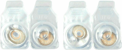 

Drr teleservices Zero power monthly lense Monthly Contact Lens(0, Hazal, Pack of 2)