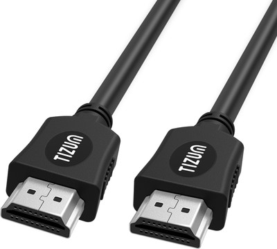 

TIZUM Slim 1.8Mtr/5.90ft High Speed Ethernet 10.2 Gbps, 3D, 4K HDMI Cable(Compatible with Mobile, Laptop, Mp3, Tablet, Gaming Device, Black, Sync and Charge Cable)