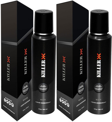 

Killer Wave Liquid Deodorant 150ML Each (Pack of 2) Perfume Body Spray - For Men & Women (300 ml, Pack of 2) Body Spray - For Men & Women(150 ml, Pack of 2)