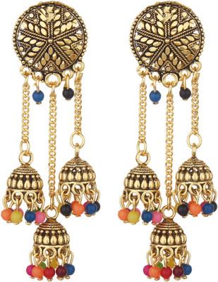 styles creation Stylish, Designer, Party Wear Jhumki Earrings ARTFLJWL187 Stone, Alloy Jhumki Earring styles creation Stylish, Designer, Party Wear Jhumki Earrings ARTFLJWL187 Stone, Alloy Jhumki Earring