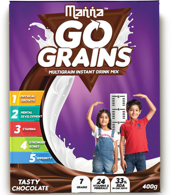 Manna Go Grains Nutrition Drink(400 g, Chocolate Flavored)
