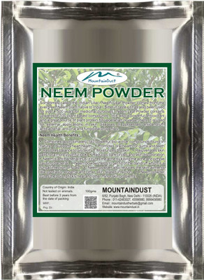 

MOUNTAINDUST organic Neem Powder 100% organic Anti Acne Anti Dandruff Pack 100g (100 g)(100 g)
