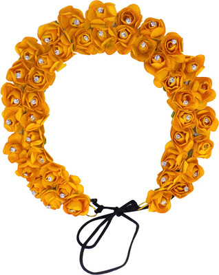 

Majik Reusable Flower Hair Gajra Veni For Party Wear Hair Accessories For Girls Hair Accessory Set(Multicolor)