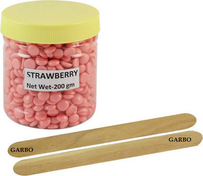 GARBO Wax Beans For Hair Remover For Men & Women Wax - pink 200 gm Wax (200 g) Wax(1 g)