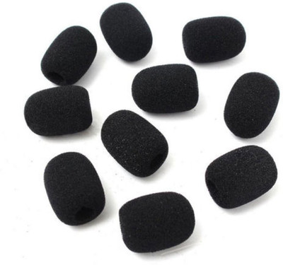 

Easypro 10 pcs Collar Clip Windscreen Sponge Foam Shield Guard Microphone Mic Sponge(Black)