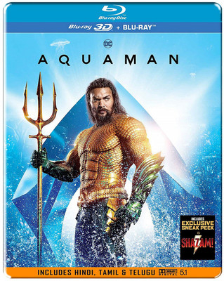 Aquaman (Steelbook) (Blu-ray 3D + Blu-ray) (2-Disc)(3D Blu-ray English)