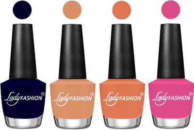 

Lady Fashion UV Soak Off Nail Growth Gel Nail Polish Blue, Camel Fantasy, Flirty Nude, Magenta(Pack of 4)