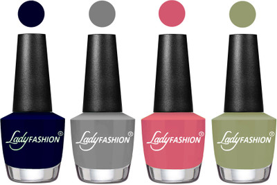 

Lady Fashion UV Soak Off Nail Growth Gel Nail Polish Blue, Grey, Violine Dawn, Magic Nude(Pack of 4)