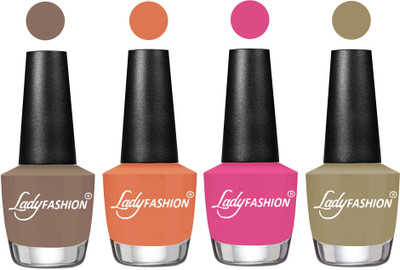 

Lady Fashion UV Soak Off Nail Growth Gel Nail Polish Beige, Flirty Nude, Magenta, Nude Flair(Pack of 4)