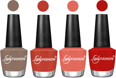 

Lady Fashion UV Soak Off Nail Growth Gel Nail Polish Beige, Light Copper, Peach, Orange(Pack of 4)