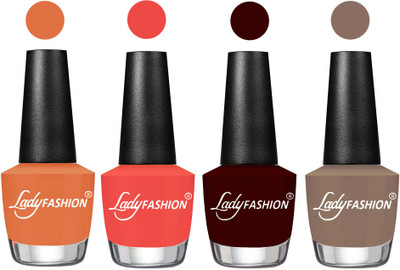 

Lady Fashion UV Soak Off Nail Growth Gel Nail Polish Wintage Nude, Pumpkin, Maroon, Beige(Pack of 4)