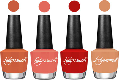 

Lady Fashion UV Soak Off Nail Growth Gel Nail Polish Almond, Peach, Orange, Camel Fantasy(Pack of 4)