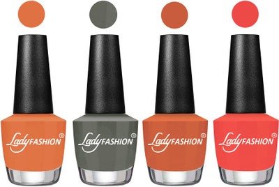 

Lady Fashion UV Soak Off Nail Growth Gel Nail Polish Wintage Nude, Dark Grey , Almond, Pumpkin(Pack of 4)