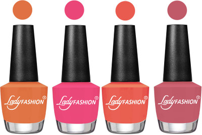 

Lady Fashion UV Soak Off Nail Growth Gel Nail Polish Wintage Nude, Bright Pink, Carrot, Nude Pink(Pack of 4)