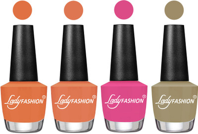 

Lady Fashion UV Soak Off Nail Growth Gel Nail Polish Wintage Nude, Flirty Nude, Magenta, Nude Flair(Pack of 4)