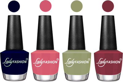 

Lady Fashion UV Soak Off Nail Growth Gel Nail Polish Blue, Violine Dawn, Magic Nude, Mauve(Pack of 4)