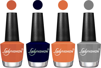 

Lady Fashion UV Soak Off Nail Growth Gel Nail Polish Almond, Blue, Wintage Nude, Grey(Pack of 4)