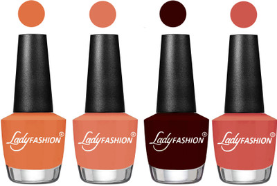 

Lady Fashion UV Soak Off Nail Growth Gel Nail Polish Wintage Nude, Coral, Plum, Ton(Pack of 4)