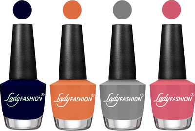 

Lady Fashion UV Soak Off Nail Growth Gel Nail Polish Blue, Wintage Nude, Grey, Violine Dawn(Pack of 4)