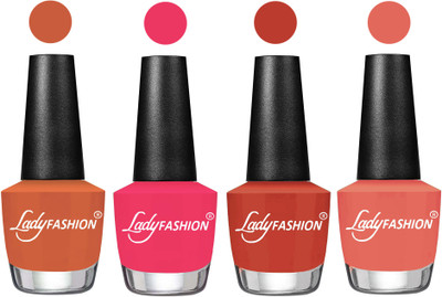 

Lady Fashion UV Soak Off Nail Growth Gel Nail Polish Almond, Sweet Pink, Light Copper, Peach(Pack of 4)