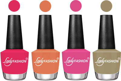 

Lady Fashion UV Soak Off Nail Growth Gel Nail Polish Strawberry, Flirty Nude, Magenta, Nude Flair(Pack of 4)