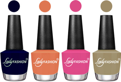 

Lady Fashion UV Soak Off Nail Growth Gel Nail Polish Blue, Flirty Nude, Magenta, Nude Flair(Pack of 4)