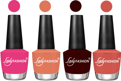 

Lady Fashion UV Soak Off Nail Growth Gel Nail Polish Pink, Coral, Plum, Ton,(Pack of 4)