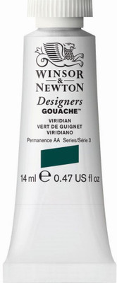 Winsor & Newton Designers Gouache(Set of 1, Tube of 14 ML - Viridian (692))