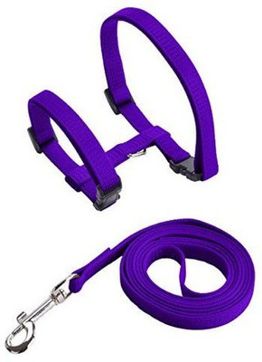 

Pets Empire Rabbit Cat Kitten Puppy Dog Adjustable Harness Collar Animal Walking Lead Pet Leash(Violet) Dog & Cat Harness & Leash(, Voilet