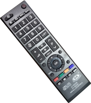 Axelleindia LED/LCD TV Compatible Replacement Remote"CT-90336,CT-90334"(Please match The image with your old remote) toshiba Remote Controller(Black)
