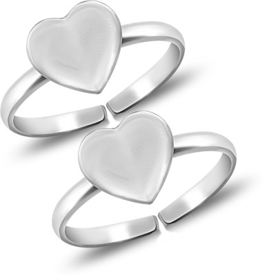 MJ 925 Heart Design Graceful & Comfortable Sterling Silver Toe Ring