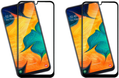 LORTZEA Edge To Edge Tempered Glass for SAMSUNG GALAXY A50(Pack of 2)