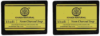 

Khadi Natural Organic Neem charcoal soap(250 g, Pack of 2)