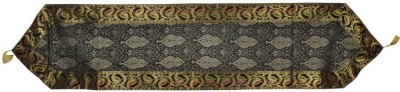 Lal Haveli Black 152 cm Table Runner(Silk)