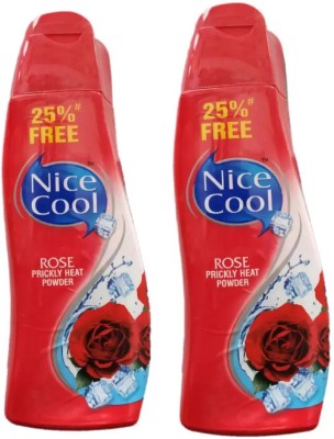 NICE COOL ROSE PRICKLY HEAT POWDER (2 Pc Combo) (300 gm)(2 x 150 g)