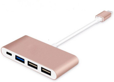 

Azacus 1 USB-C Hub with Type C USB 3.0 USB 2.0 Ports USB Adapter(Multicolor)