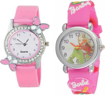 time gp Beautiful Bracelet Title New Style Combo Watch Kids Watch Women Watch Red Watch - For Girls Analog Watch  - For Girls