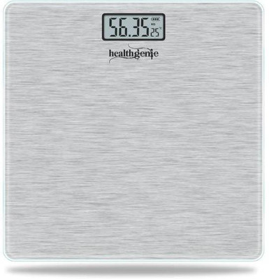 

Healthgenie Electronic Digital Weighing Machine Bathroom Personal Weighing Scale, Max Weight : 180 Kgs, Weighing Scale(Silver Brushed Metallic)