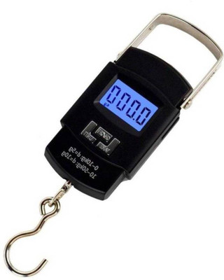 

Rorian Portable Hanging Luggage Weight Machine Digital for Weighing Household Items Weighing Scale(Black)