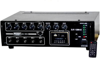 

MEDHA D.J. PLUS USB-1200USB 120 W AV Power Amplifier(Black)