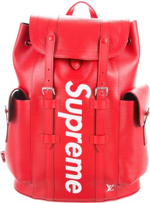 

Supreme LV x Epi Christopher PM backpack 17 AW LV christopher backpack pm red Backpack - Daypack Red Epi Leather Waterproof Daypack(Red, 10 L)